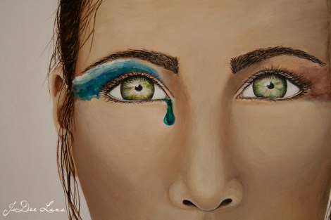 The Burden Bearer's Eyes, Acrylic by JoDee Luna