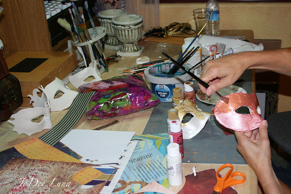 Painting Masquerade Masks JoDee Luna