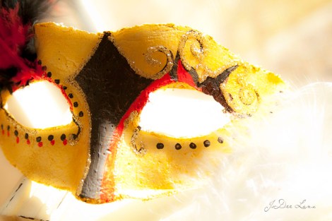 Jester Mask Yellow Black Red