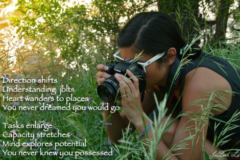 Directional Shifts visual Poem by JoDee Luna